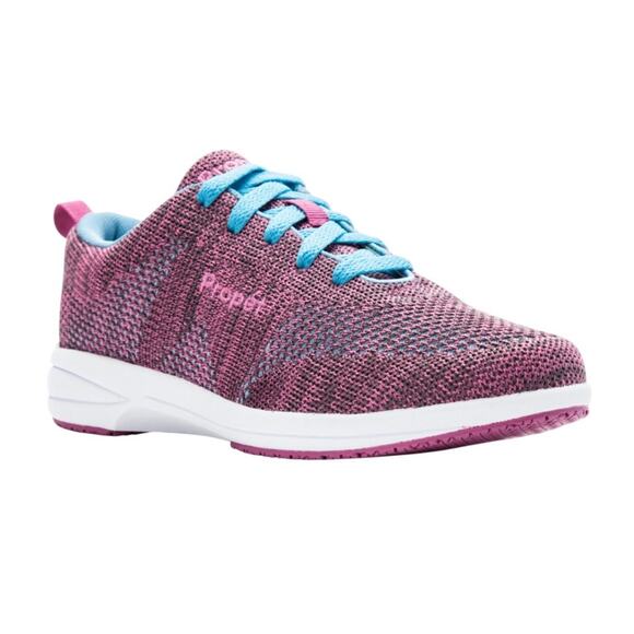 Propet Womens Washable Walker Evolution Sneaker US 8.5 Wide EU 39 Blue Pink NIB - Picture 1 of 12